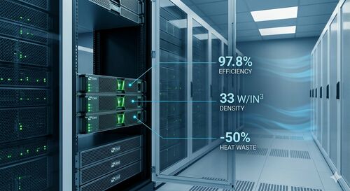último caso de la compañía sobre European Data Center Power Solutions: Mitigating Thermal Issues with 97.8% Efficiency