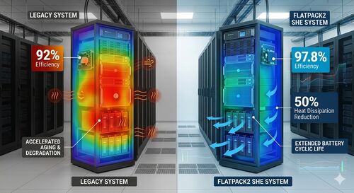 último caso de la compañía sobre Thermal Optimization for European Central Offices: Extending Battery Life by Reducing Heat Dissipation