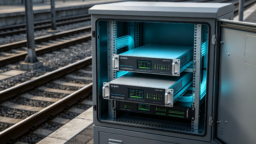 último caso de la compañía sobre Modular Design of AC Backup Power Systems Under Space-Constrained Transit Work Conditions