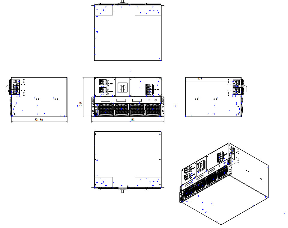 CE+T Invertidor de potencia modular Dc a Ac STI BRAVO 110/230 110Vdc ...
