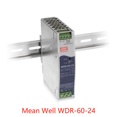 60W significan bien la eficacia alta el 93% de la fuente de alimentación del carril WDR-60-5
