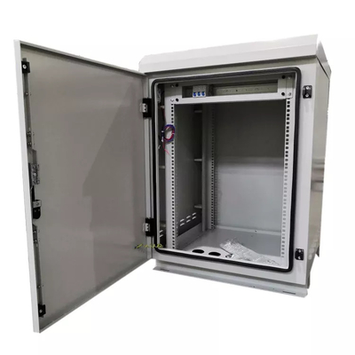 Gabinetes al aire libre galvanizados 6U 9U 12U de las telecomunicaciones del soporte de acero de la pared