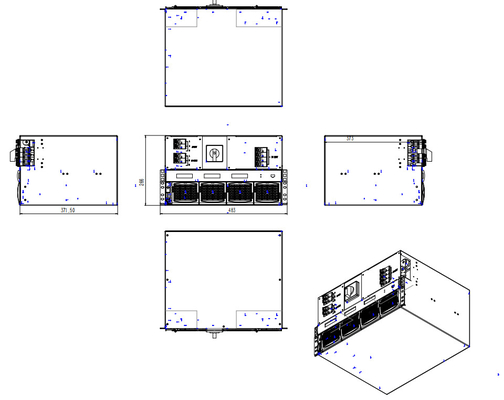 CE+T Invertidor de potencia modular Dc a Ac STI BRAVO 110/230 110Vdc 230Vac 2,5kva 2kw P/N T321750201