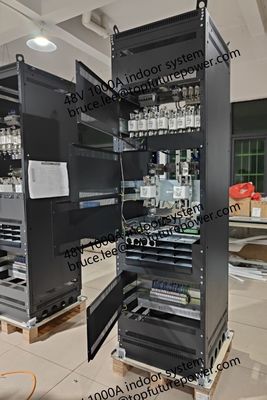 Sistema de alimentación de telecomunicaciones interior por encargo de 48Vdc 48KW 1000A con rectificador FP2 para centros de datos