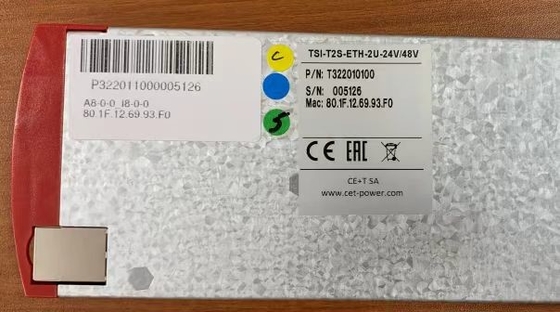 Unidad de seguimiento de la ETI de marca CE+T T2S ETH 2U 24V/48V P/N T322010100