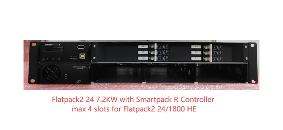 Eltek FP2 24V 7.2KW Powercore 2U 19 Inch Max 4 ranuras para el controlador Flatpack2 24/1800 HE Smartpack R