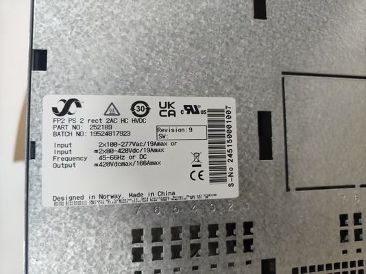 Eltek Power Rack 252189 FP2 PS 2 recto 2AC HC HVDC Repuesto de alimentación para paquetes planos2 24/1800HE P/N 252189