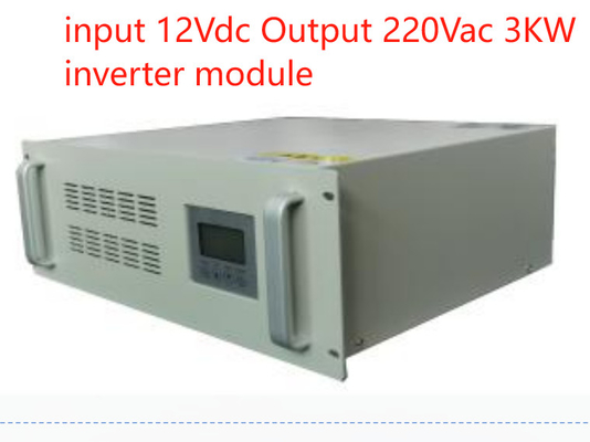 Inversor de CA de corriente continua de 19 pulgadas Tipo de bastidor 4RU Entrada 12Vdc a salida 220Vac Modulo de inversor de 3kw personalizado