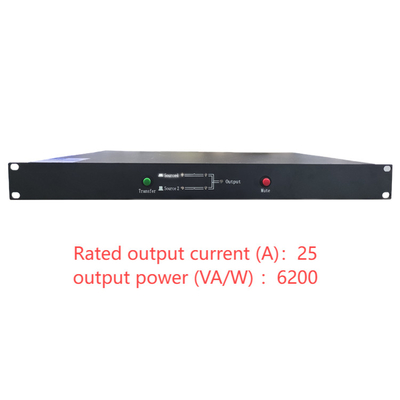 Interruptor de transferencia estática de relé monofásico STS de doble conmutación de 220V con un rango de corriente de STS25S / STS25D 25A para potencia de CA de doble canal