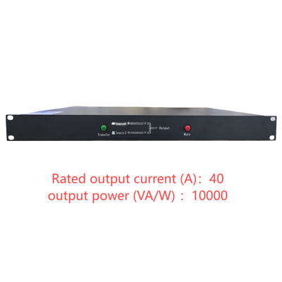 Interruptor de transferencia estática de relevo monofásico STS de doble conmutación de 220V con un rango de corriente de STS40S STS40D 40A para potencia de CA de doble canal