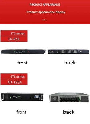 STS de salida de 220V con doble entrada de interruptor de transferencia estática de fase única 16A / 25A / 32A / 40A / 45A