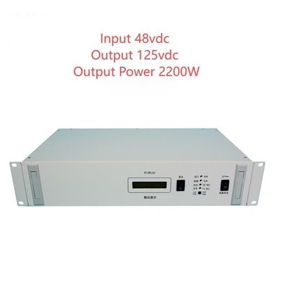 19" Rackmount Serie RCT2000D Conversores aislados de CC a CC Entrada 48vdc Salida 125vdc D20-18-25