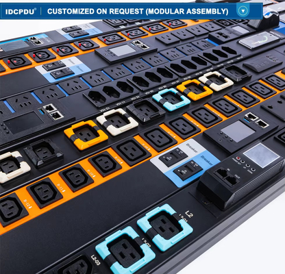 IDC Smart PDU hecho a medida Entrada AC380-415VAC Salida C220-250VAC 16A-25A PDU de alta potencia