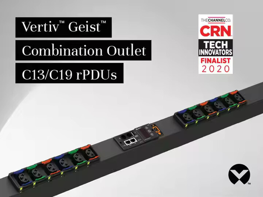 Vertiv Geist GU1 Series PDU inteligente de monitoreo 16A/32A Distribución de energía en rack universal con puertos C13/C19 para centros de datos