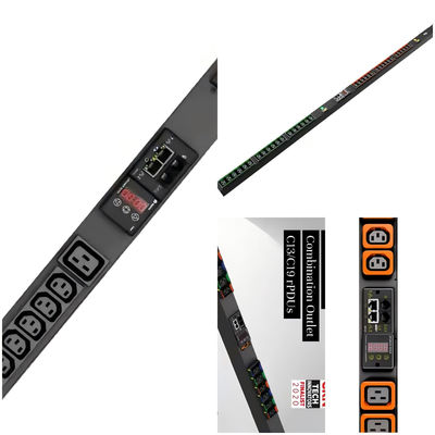 Vertiv Geist GU1 Smart Monitoring PDU Tipo 16A/32A Adaptador de carga con capacidad de carga con puertos dobles C13/C19 de grado profesional para centros de datos
