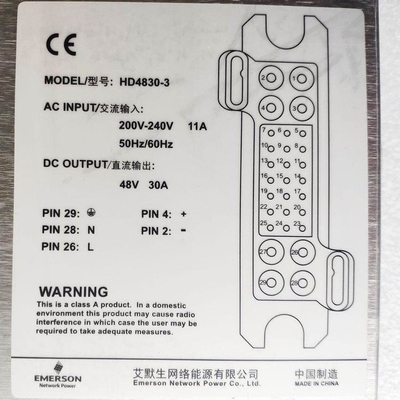 Módulo rectificador de telecomunicaciones Emerson 48V 30A 1500W CC HD4830-3