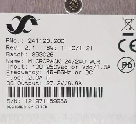 Número de parte 241120,200 del módulo 24V/240W del rectificador de Eltek Micropack