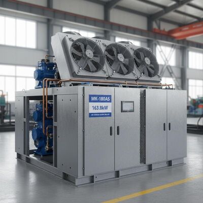 Enfriadora de tornillo refrigerada por aire MK-180AS 163.8KW - Máquina de refrigeración industrial