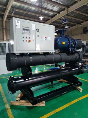 Chiller de tornillo refrigerado con agua de alta potencia 1287.8KW - Equipo de refrigeración industrial MK-620WD