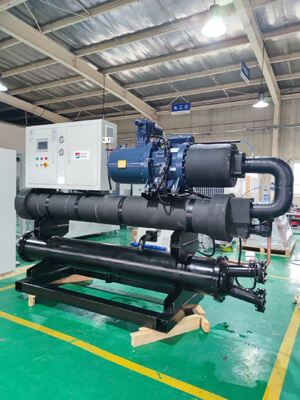 Enfriador de tornillo refrigerado por agua de alta potencia 1287.8KW - Equipo de refrigeración industrial MK-620WD