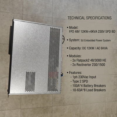 Sistema de alimentación del rectificador Eltek 12KW DC 6KVA AC Smartpack2 Control táctil