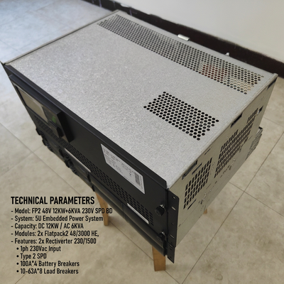 Sistema de alimentación del rectificador Eltek 12KW DC 6KVA AC Smartpack2 Control táctil