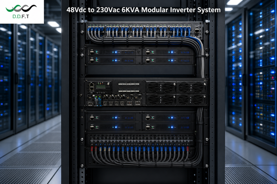 Sistema inversor modular de 6 KVA de alta confiabilidad: onda sinusoidal pura de 48 V CC a 220 V CA para telecomunicaciones