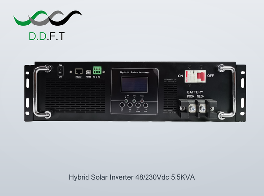 48V 5.5KW Hybrid Solar Inverter with 100A MPPT and LiFePO4 Compatibility for Smart Energy Systems