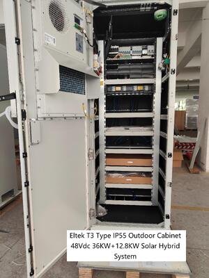 Armario Exterior Eltek T3 48Vdc 36KW 12.8kw Capacidad Solar Con Flatpack2 48/3000HE Flatpack2 48/3200HE