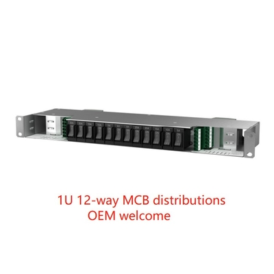 12 unidad de distribución de poder de la PDU del estante de la manera MCB Data Center 1U