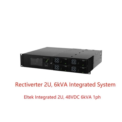 El sistema eléctrico 48Vdc de 8KW 230Vac 4KW 115Vac Rectiverter integró 2U 6kVA 1ph (CIOR0402.XXX)