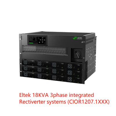 Smartpack2 Telecom Power Solutions Eltek FlatPack 18kVA 14,4kw 110Vdc también se utiliza para el suministro de energía eléctrica