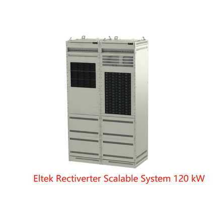 Sistema eléctrico 120kW escalable 230/400VAC de las telecomunicaciones de Rectiverter Eltek sistema grande de 3 fases