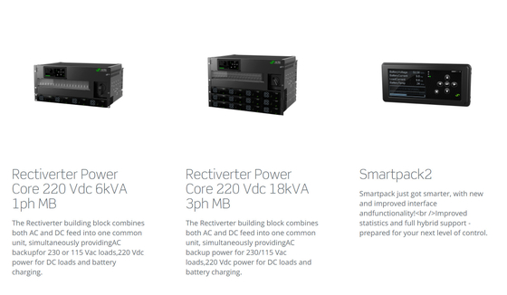 EN escalable 60950-1 de Eltek Rectiverter 54KVA 220Vdc del sistema eléctrico de Flatpack