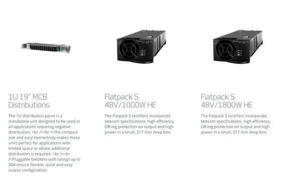 Eltek 9KW Flatpack S Sistema de energía Flatpack S 2U 48/1800HE Módulo Flatpack S 48/1000HE 150A CTOS0502.Nnnn
