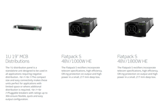 Compacto ÉL monofásico de los sistemas eléctricos 3KW 5.4KW 230VAC de Eltek Flatpack S 1U
