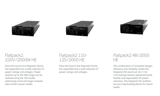 Sistemas a granel industriales 24-220Vdc 2kw- 16kw de la alimentación AC/DC de Eltek con Flatpack 2 rectificadores