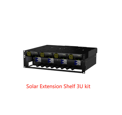 Estante solar del equipo 3U de la extensión del sistema híbrido de las telecomunicaciones del poder de 6.4KW 12.8KW Eltek