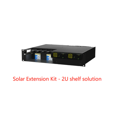 Estante solar del equipo 3U de la extensión del sistema híbrido de las telecomunicaciones del poder de 6.4KW 12.8KW Eltek