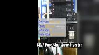 Potencia de telecomunicaciones de onda sinusoidal pura del inversor de montaje en bastidor de 6KVA