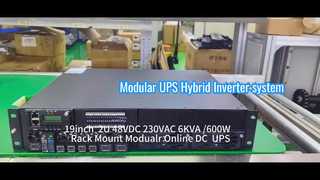 Sistema UPS modular en línea de 6KVA para aplicaciones industriales y de telecomunicaciones